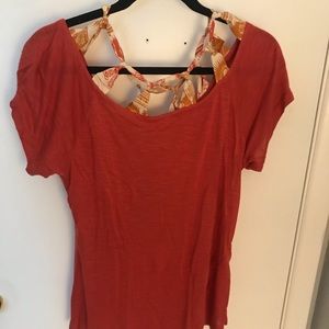 Anthropologie Orange Shirt